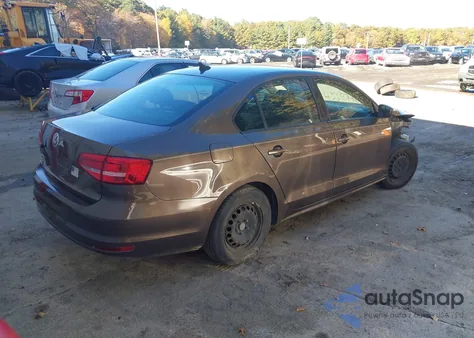 2015 Volkswagen Jetta 2.0L S из США, поврежденный, VIN 3VW2K7AJ8FM349705